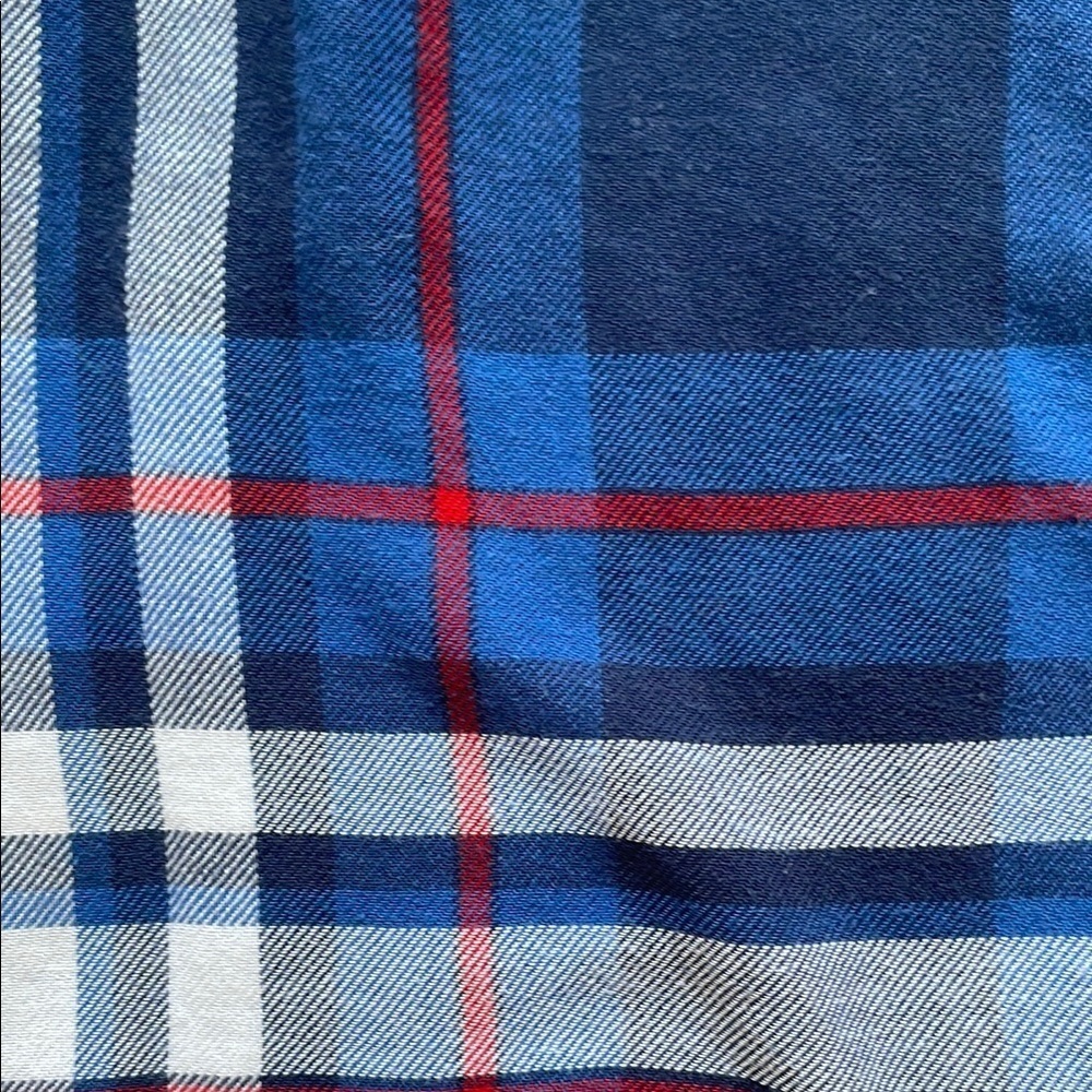 Blue Plaid Men's Shirt - Picture 4 of 11